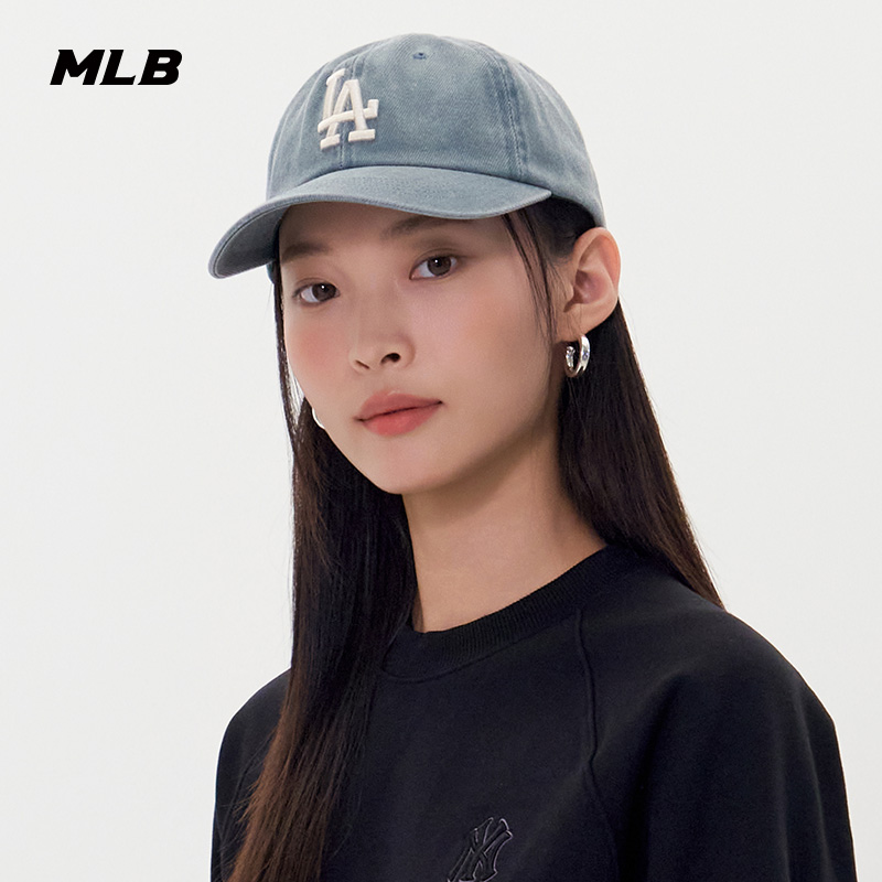 MLB官方男女情侣显脸小时尚复古防晒软顶棒球帽25秋冬新款CPVV5