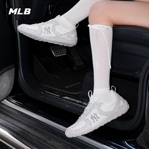 MLB官方 男女同款老花丹宁轻量精灵鞋薄底德训鞋26秋季新款CVOL2 - 图2