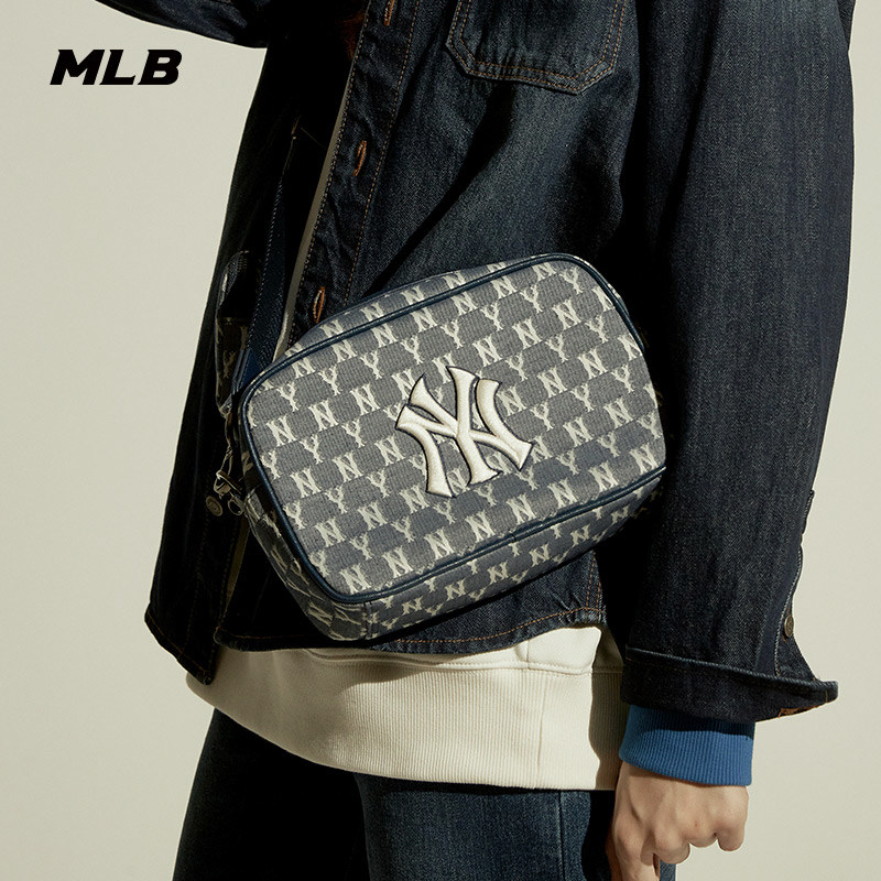 mlb官方男女包复古老花ny潮斜挎包 MLB挎包/拎包/休闲包