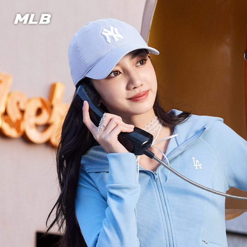 MLB官方 男女同款休闲运动韩系软顶棒球帽百搭鸭舌帽秋冬CP66