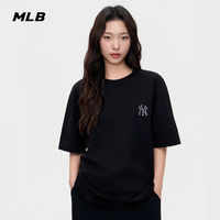 MLB官方男女仿牛仔老花背标防晒T恤TSM06