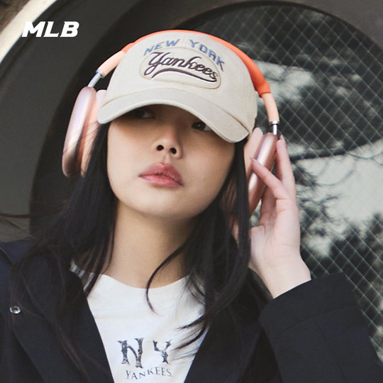 MLB官方  男女情侣学院风字母时尚韩系百搭棒球帽25秋冬新款CPV16