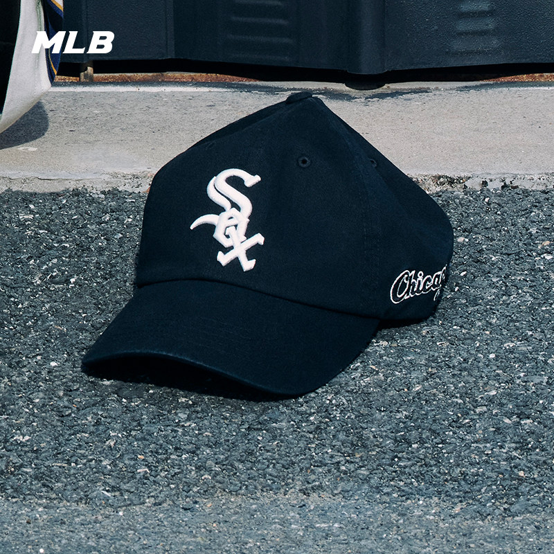 MLB官方汪苏泷同款韩系时尚可调节刺绣软顶棒球帽26春季新款CPB24