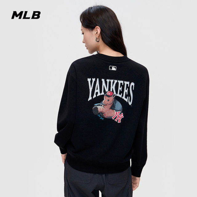 MLB ຊຸດປີໃຫມ່ຂອງຜູ້ຊາຍແລະແມ່ຍິງຢ່າງເປັນທາງການ zodiac horse print sweatshirt casual and versatile 26 spring new style MTQ01