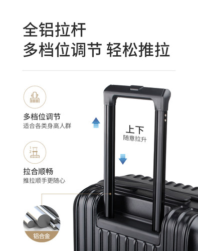 翻译官24寸行李箱拉杆箱女万向轮小型号20密码旅行箱子男轻便商务 - 图3