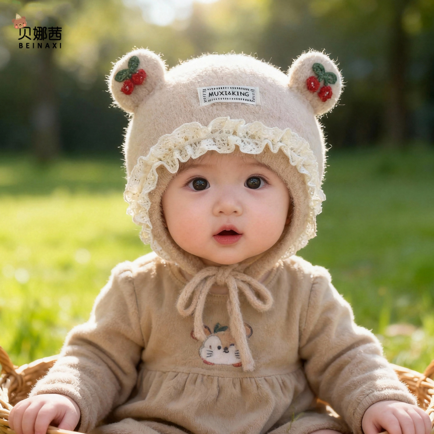 婴儿帽子秋冬季保暖宝宝女护耳帽婴幼儿针织帽洋气毛线帽加厚冬天,淘宝优惠券,粉丝福利购,淘宝优惠卷