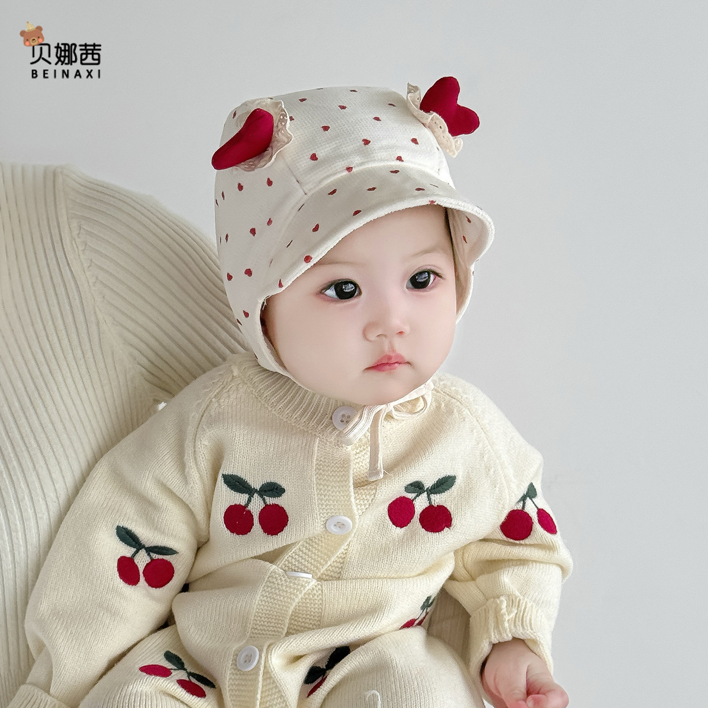 婴儿帽子春秋季薄款宝宝女外出男遮阳帽婴幼儿保暖护耳帽冬天胎帽,淘宝优惠券,粉丝福利购,淘宝优惠卷