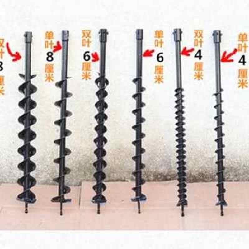 农用打洞机土钻电钻家用小型坑机可拆卸打坑机土洞地钻十二寸钻头 - 图0