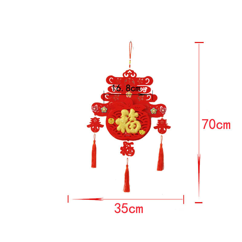 2022虎年新年春节立体挂件家用窒内商场店铺场景装饰挂饰中国结 - 图3