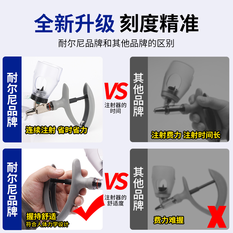 兽用连续注射器猪用打疫苗神器自动可调牛羊鸡鸭鹅用连续注射针器 - 图0