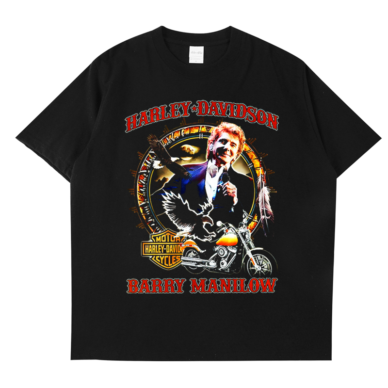美国创作歌手巴瑞·曼尼洛 Barry Manilow人物设计T恤男女同款 - 图0