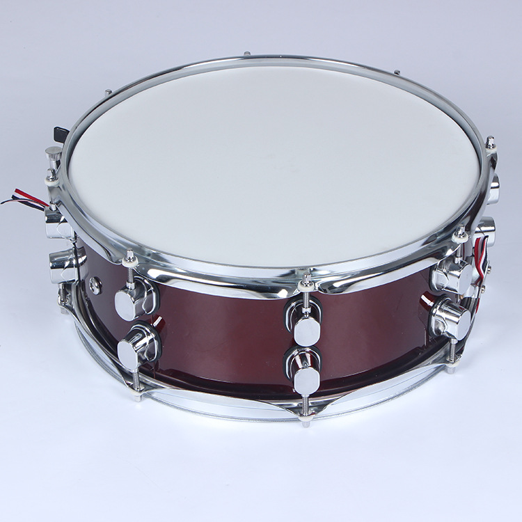 架子鼓14寸军鼓 高品质打击乐器通用 含沙带鼓皮演出练习琴行教学 - 图1