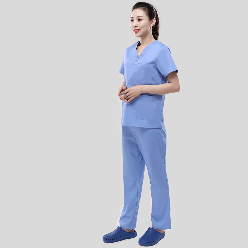 女纯棉手术室刷手衣男短袖手术衣 明光服饰医护制服