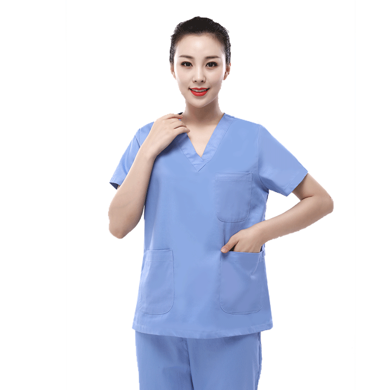 女纯棉手术室刷手衣男短袖手术衣 明光服饰医护制服