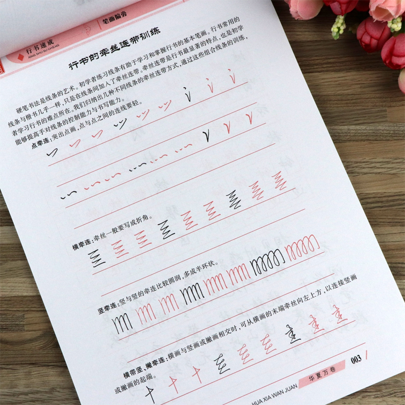 田英章行书字帖唐诗宋词三百首精选行书速成笔画偏旁硬笔书法男女生漂亮字基础入门大学生成人初学者公务员钢笔临摹练字帖华夏万卷 - 图2