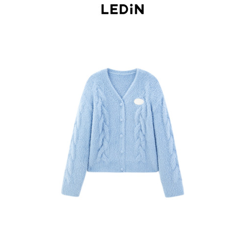 【LOTSYOU联名】乐町商场同款线开衫冬季新款毛衣外套C1EDE4414 - 图3