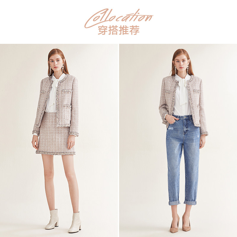 红袖outlets小香风hopeshow短上衣 红袖outlets店短外套