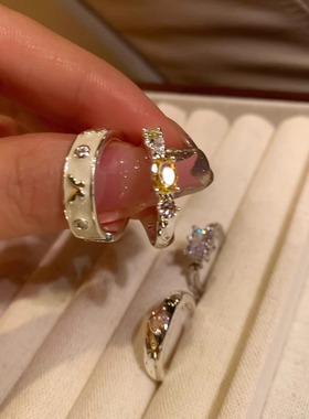 店主推荐_超美戒指女小众设计时尚个性ins指环轻奢高级感食指戒女