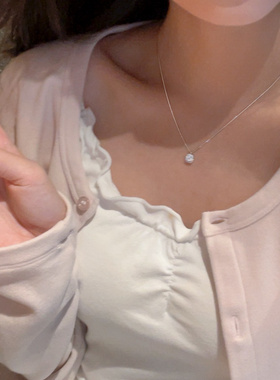 锆石方糖项链女款2025新款