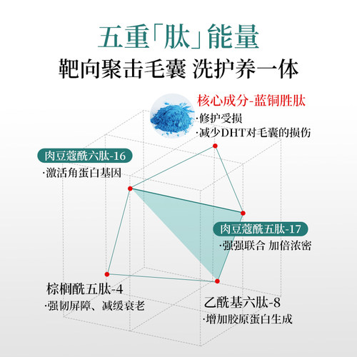 西班牙进口Tahe多肽T98固发洗发水300ml修护头皮屏障固发控油 - 图1