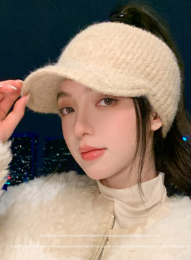 可扎马尾显脸小运动跑步保暖帽