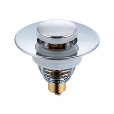 Умывальник 洗手盆脸池漏水塞子弹跳芯洗脸盆下水器管按压式不锈钢防臭过滤网