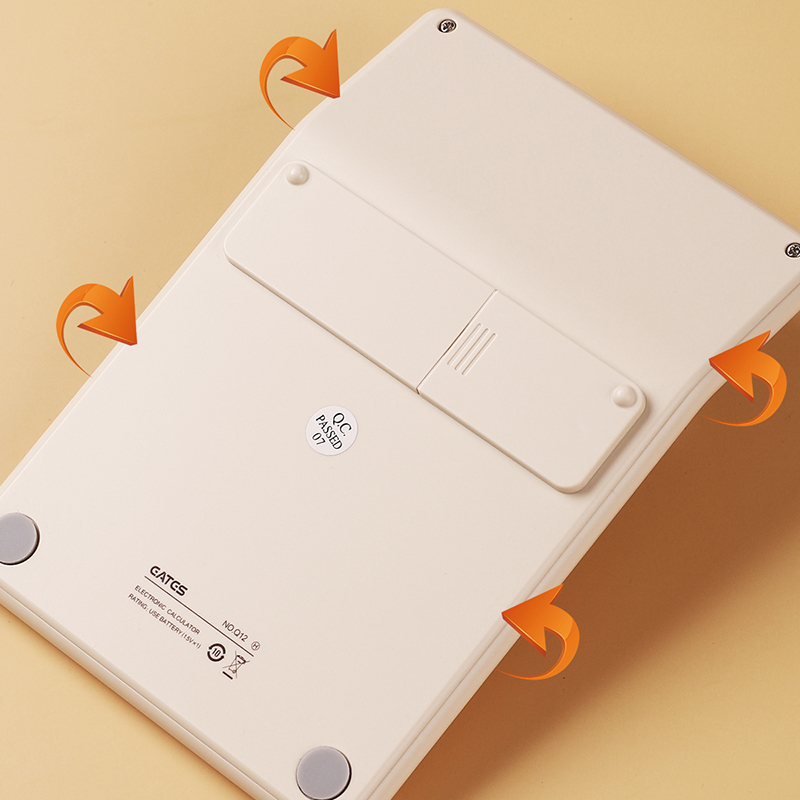 小号便携式电子计算器时尚掌上袖珍型复古计算机学生考试用财务会计专用商务办公室简约白色网红款小巧可爱 - 图2