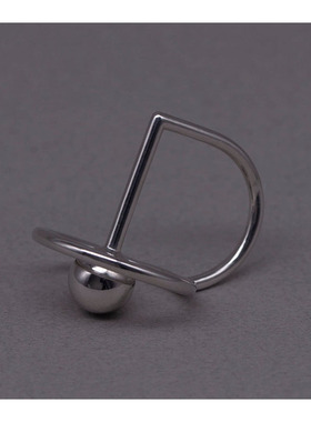 SUTP性镂空水滴戒指女韩版时尚S925银小众指环食指戒潮款