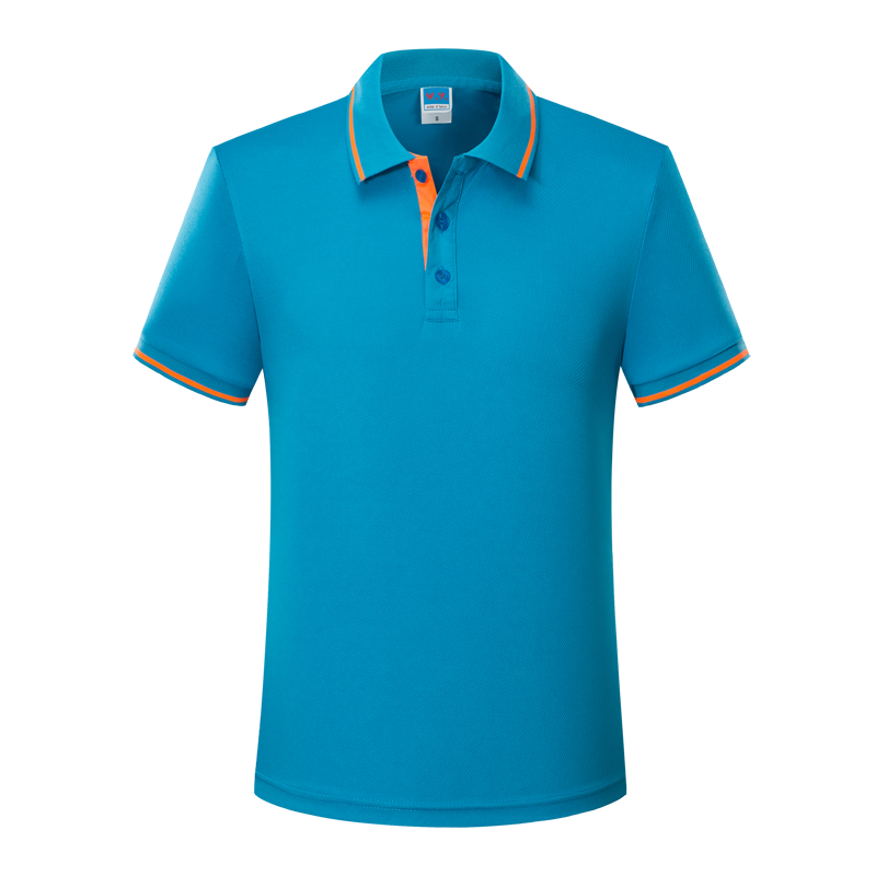 工作服带领短袖速干POLO衫女 夏季销售员工团体广告衫T恤定制LOGO