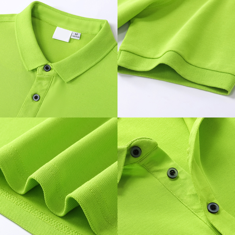 有领polo衫工作服半袖 男女翻领T恤夏季4S店公司销售工装定制LOGO