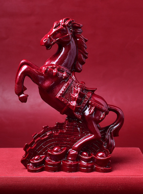 朱砂紫金砂马上有钱马上来财摆件家居客厅办公室装饰品开业礼品