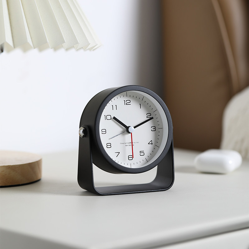 桌面静音小闹钟台式学生床头钟表 尊奈尔闹钟/投影钟