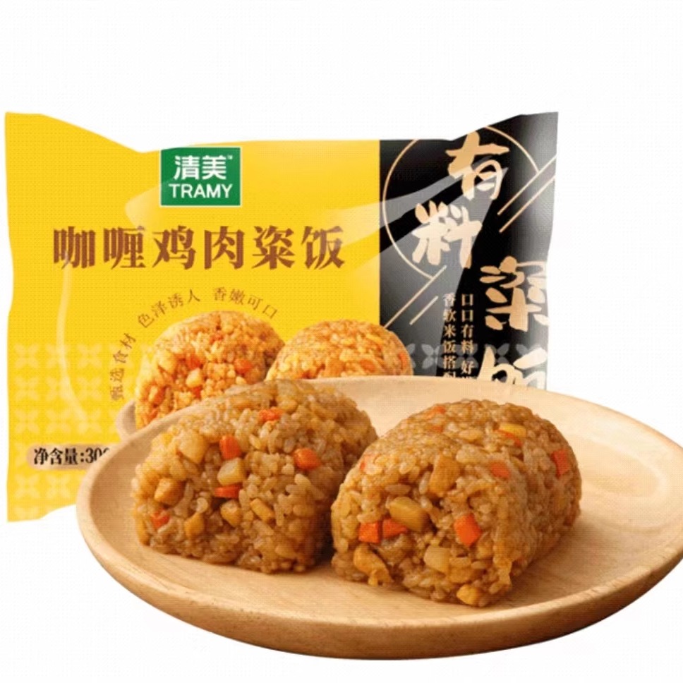 上海清美粢饭团340g 香肠肉松甜味3种口味2个装 早餐点心3包包邮 - 图3