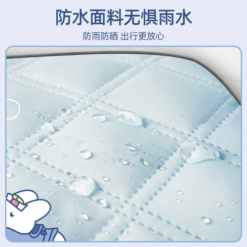 电动车挡风被夏季防晒罩电瓶摩托车防水遮阳春秋防风四季通用夏天 - 图2