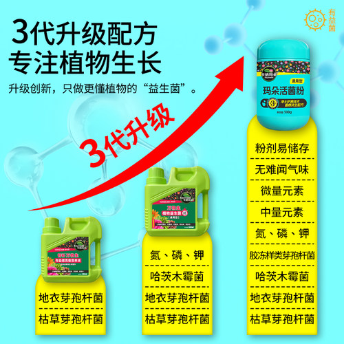 卡纳玛朵活菌粉微生物菌剂植物通用型水溶肥养根壮根改土有机花肥 - 图3