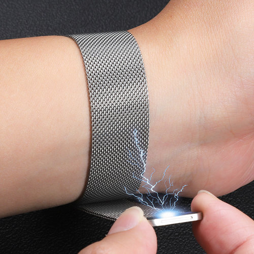 适配卡西欧小方块F-91W/84W/94W/F-108w表带磁吸扣不锈钢米兰网带 - 图2
