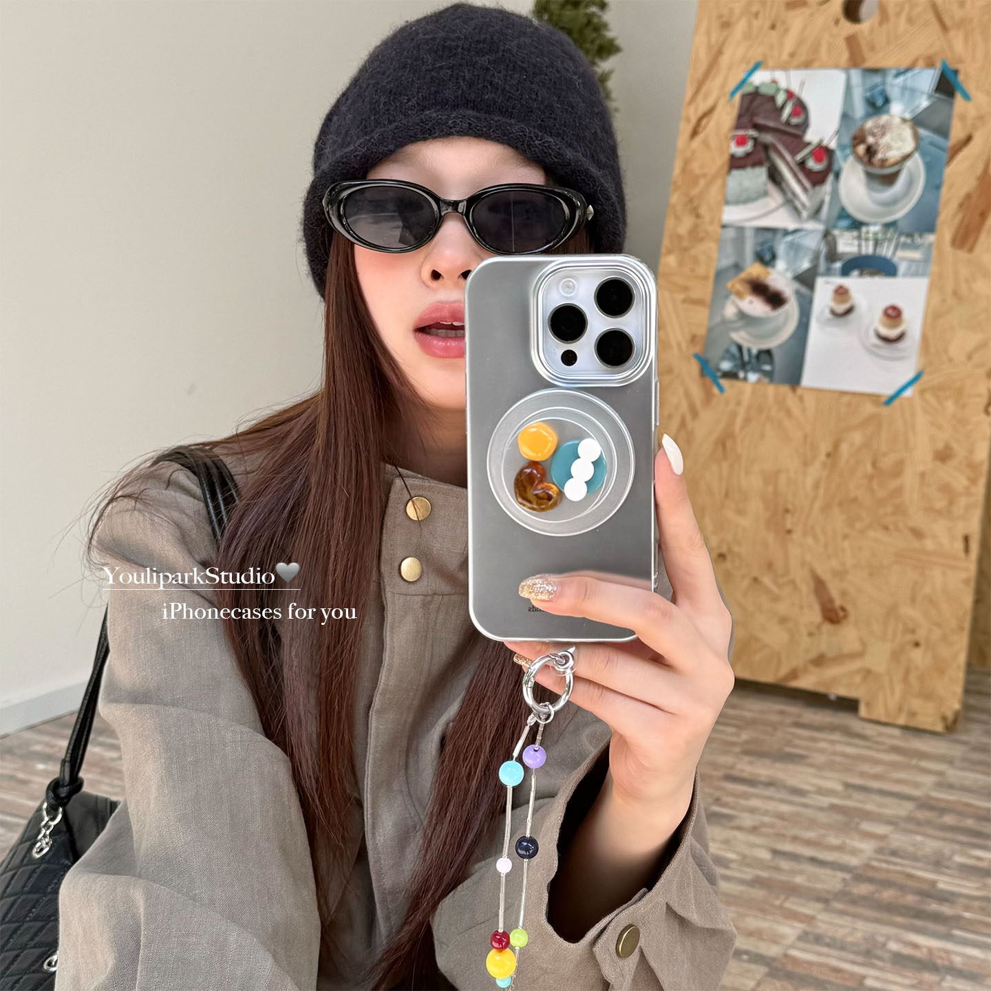 由里公园ins高级感电镀银立体宝石磁吸支架16适用17pro苹果17ProMax手机壳iPhone16全包14新款16Promax保护套,淘宝优惠券,粉丝福利购,淘宝优惠卷