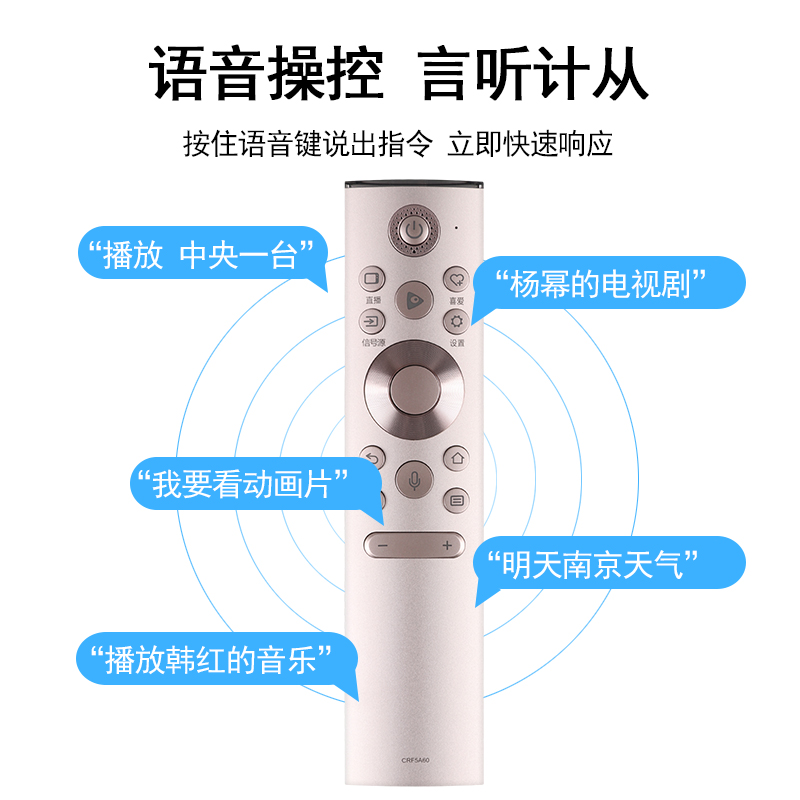 关乐遥控支持海信电视机遥控器CRF5A60通CRF6A60 HZ55A8 55S7E HZ65U9E HZ65A8V HZ55U8E HZ85U8E HZ65U8E - 图1