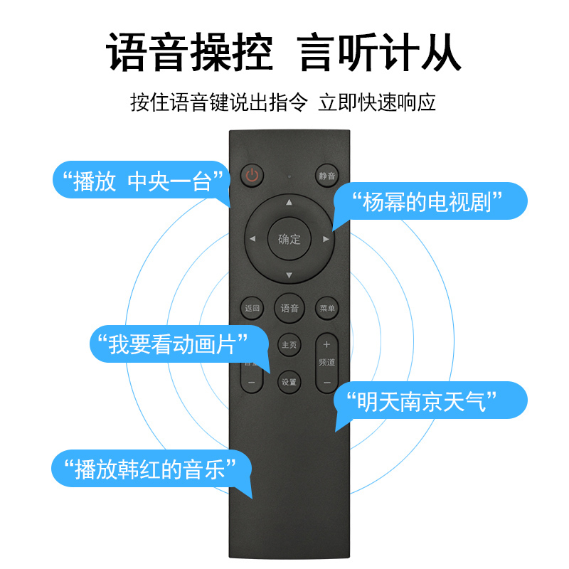 适用于原装中国移动网络机顶盒蓝牙语音遥控器通用M201-2 M301H魔百和创维E900V21E银河CM101s-2咪咕MG100-图1