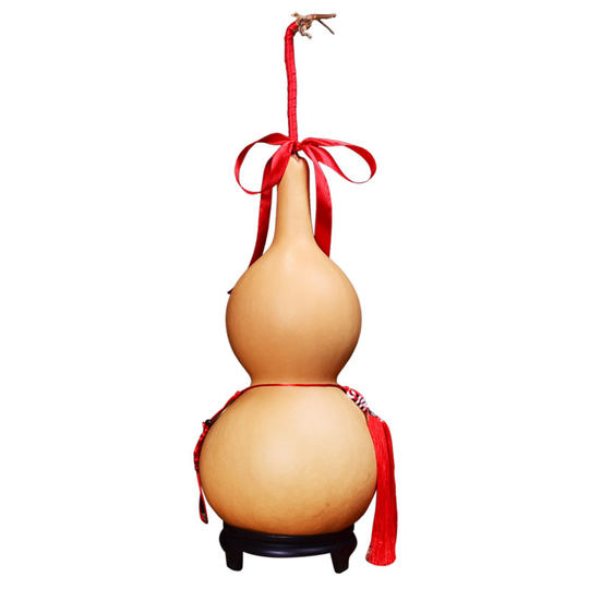 天然真葫芦挂件门对门带龙头木葫芦摆件家居开口大干葫芦客厅胡芦