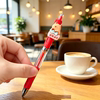 The special red pen for teachers to correct homework is quick-drying and smooth