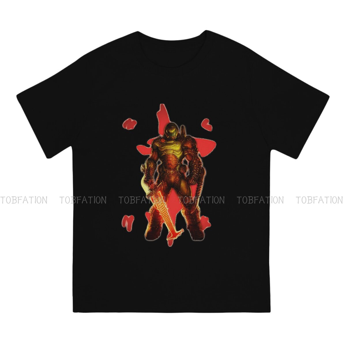 Doom Slayer Game Slayer T Shirt Vintage Grunge Teenager Sum-图1