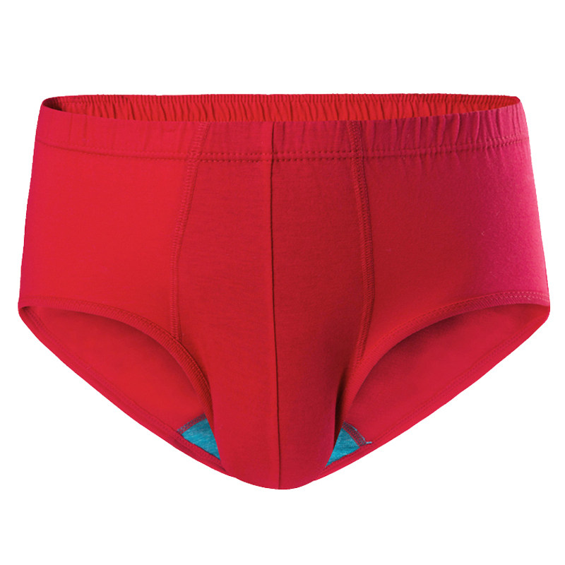 AB男士纯棉内裤宽松大码中老年高腰三角裤大红本命年抗菌短裤0922,淘宝优惠券,粉丝福利购,淘宝优惠卷