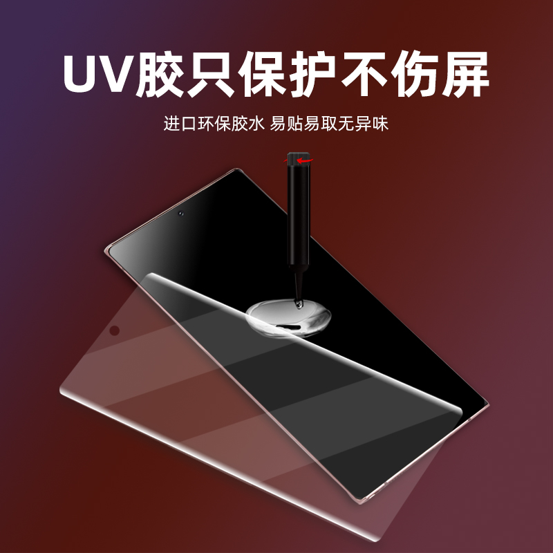 lgg7thinq钢化膜全覆盖LM-G710防刮花高清透明UV全胶曲面膜lg8thinq全贴合无白边曲屏膜lgv30手机保护膜G820N - 图2