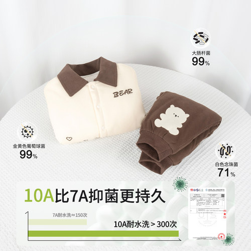 【恒温棉】女宝宝夹棉套装冬季儿童棉衣甜美婴儿衣服冬装保暖棉裤 - 图0