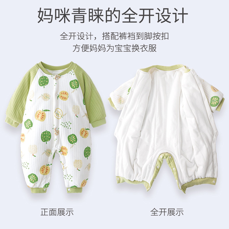【清仓】婴儿棉衣服冬装连体衣加厚春套装新生儿夹棉宝宝保暖棉服,淘宝优惠券,粉丝福利购,淘宝优惠卷