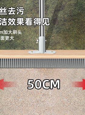 不锈钢钢丝刷地板刷子专供铁长柄清洁刷洗地扫把钢刷优质刷刚