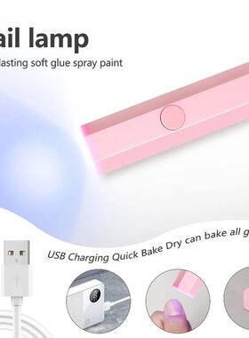 Mini UV Nail Light- Portable Plug-in Glue Curing Light, Suit