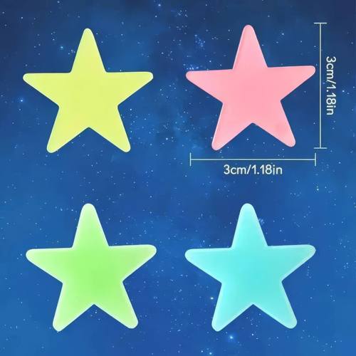 200/300 pieces of small star mixed color/green/pink/blue, se - 图1