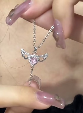 天使之翼蝴蝶项链2025新款轻奢小众设计感配饰女高级感百搭锁骨链